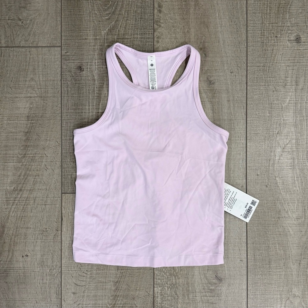 Lululemon Align Waist Length Racerback - 10 - Pink Organza